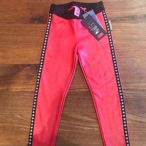 B. Nosy red faux leather girls leggings 5T